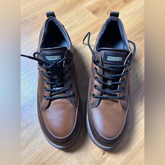 Pikolinos Brown Leather Oxfords with Comfort Sole‎ main image 8